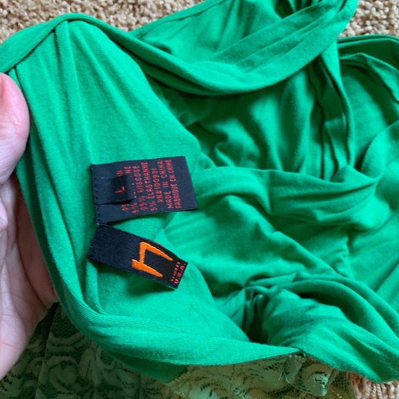 Green long dress size large - Picture 5 of 7